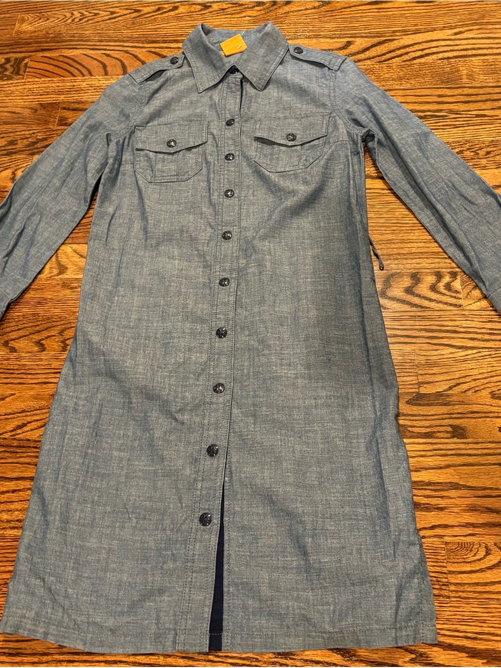 Tory Burch Denim Chambray Shirt Dresss